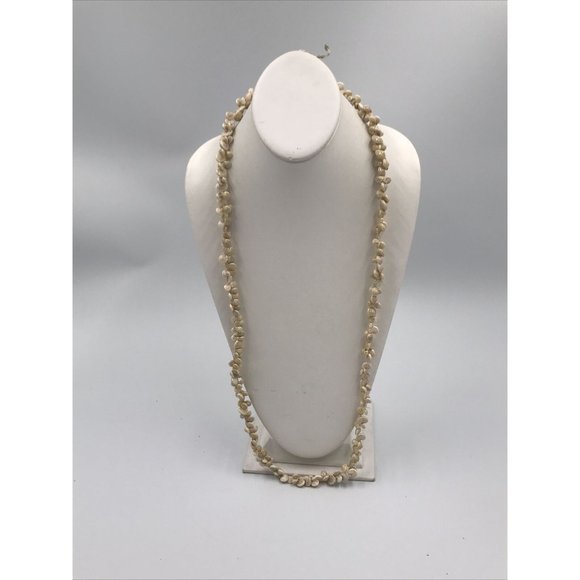 Sea shell‎ Bead Necklaces 32” Long Infinity Style Beach Surfer Ocean Coast  Lot - Picture 8 of 8